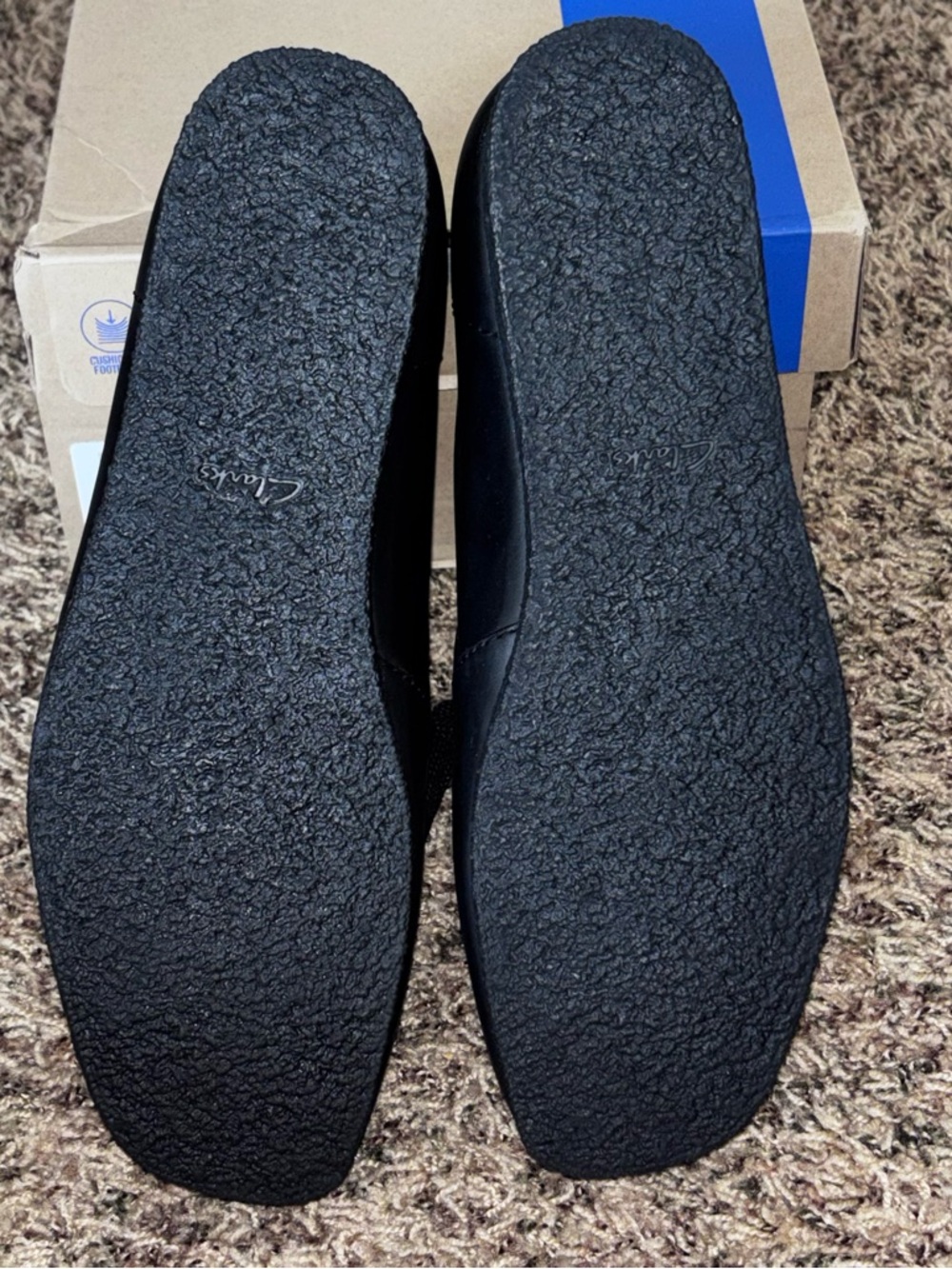 MENS CLARKS SHACRE WALLASTON CHUKKA BOOT BLACK LEATHER WALLABEES NEW Size 9 - Picture 4 of 7